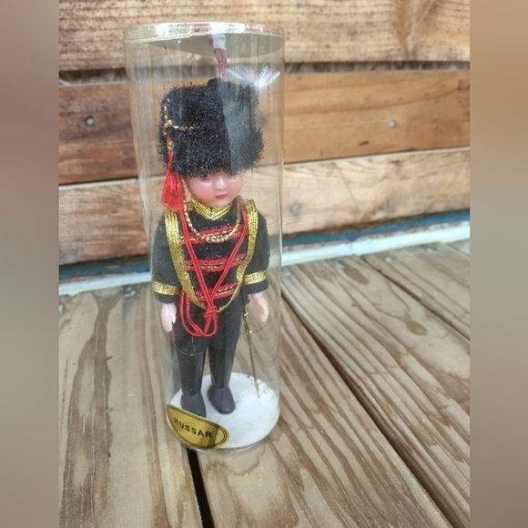 Vintage Queen"s Royal Guard Celluloid Doll Buckingham Palace London British - Picture 1 of 11